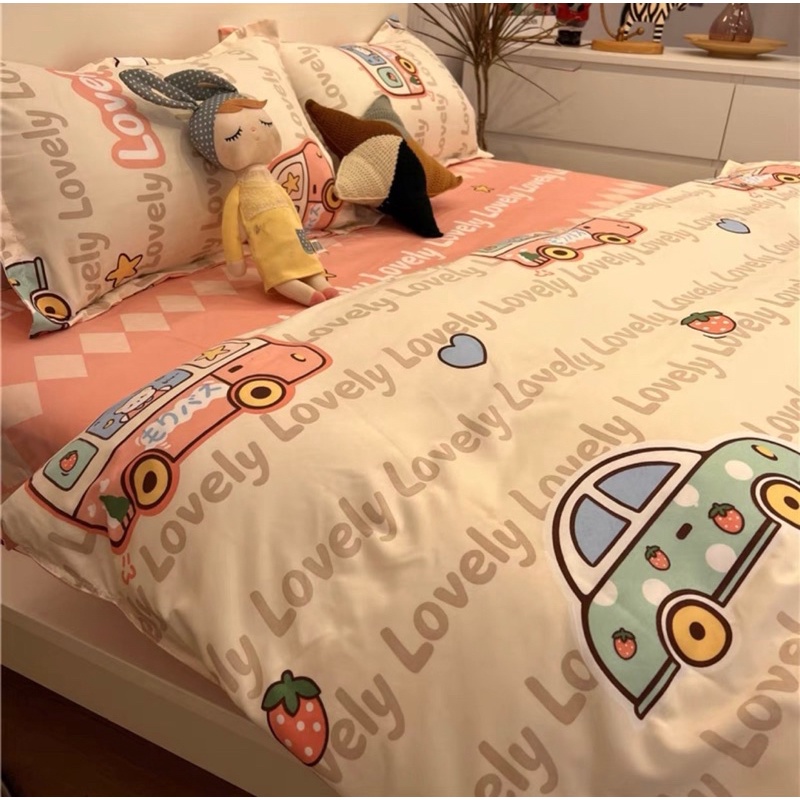 Set Bộ Vỏ Chăn Cotton Poly Hoạt Hình Dễ Thương ( 8 Mẫu Mới) -Shinbedding