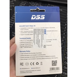 Thẻ nhớ 32G DSS P500-32