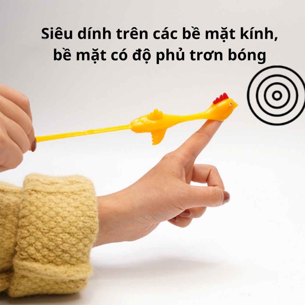 Ná Bắn Gà Cao Su Gà Bắn Dính Tường - Phi Đội Gà Bay Đồ Chơi Giải Trí