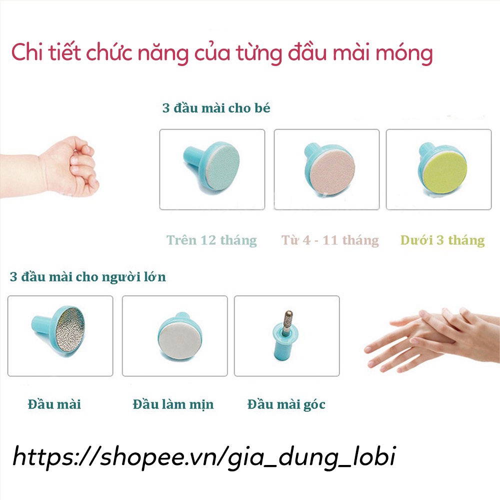 Máy mài cắt móng tay chân cho bé Máy cắt móng tay điện đa năng