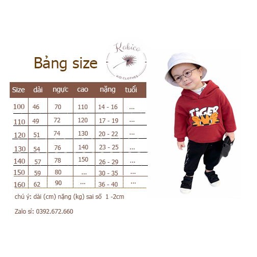 Áo dài tay bé trai size đại, áo hoodie kẻ cho bé trai_A26