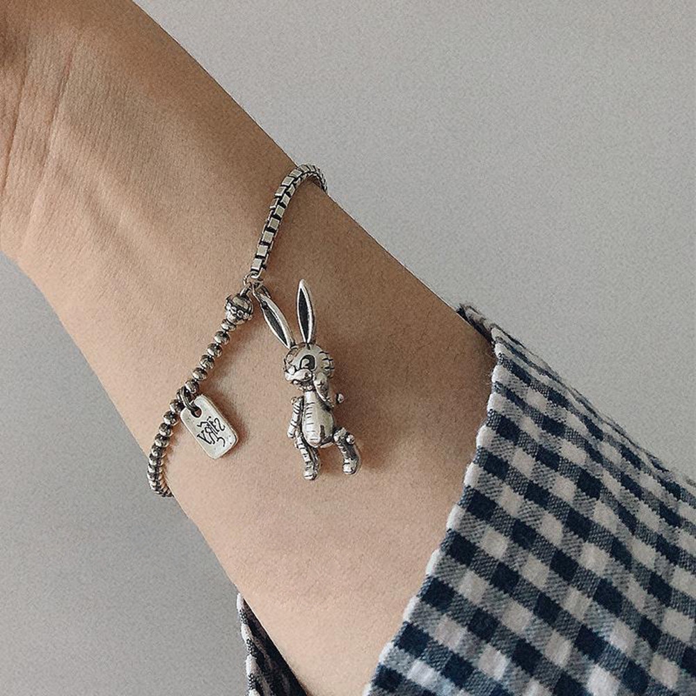 Vòng Tay Hợp Kim Mặt Hình Thỏ Xinh Xắn Cho Nữ | BigBuy360 - bigbuy360.vn