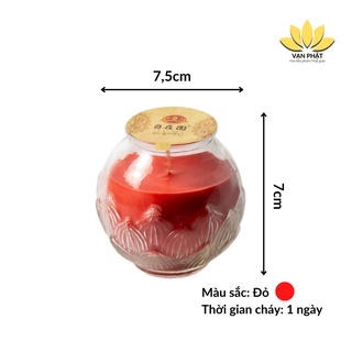 Đèn nến sáp bơ hoa sen