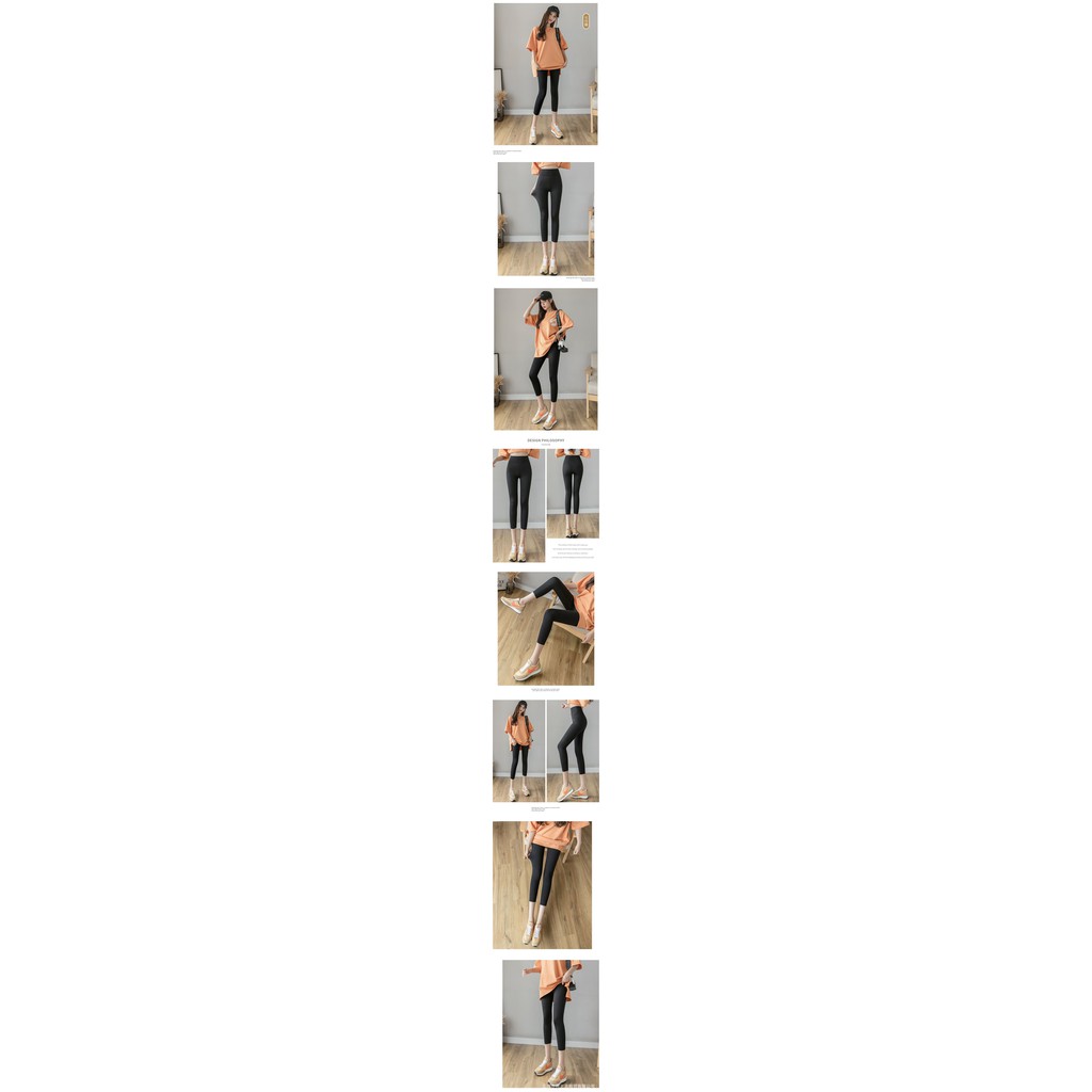 Quần Legging Lửng Dài Tập Gym Yoga Quần Đùi Nâng mông Hack dáng Cao cấp Biker thể thao Tập Zumba Aerobic Hàn Quốc