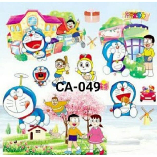 Giấy Dán Tường Hình Doraemon 3d Dễ Thương Ca-049 60x90