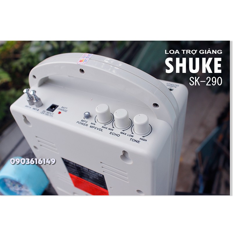 Máy Trợ Giảng SHUKE SK-290 Có Hỗ Trợ Bluetooth - Loa trợ giảng không dây