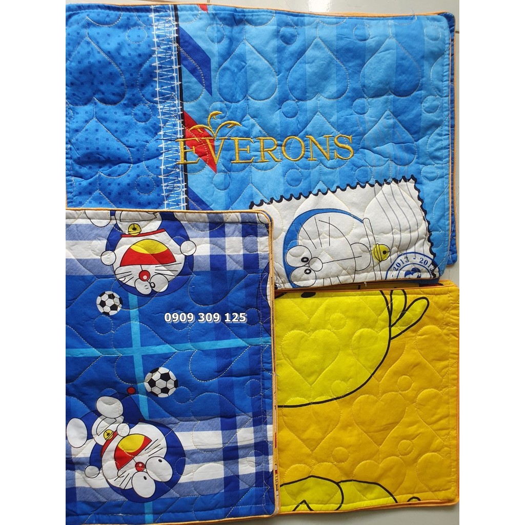 Vỏ gối cotton poly  40x60, 50x70, 35x100 và em bé( có khóa kéo)