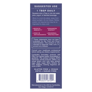 Cymbiotika - Siro Cơm Cháy Elderberry