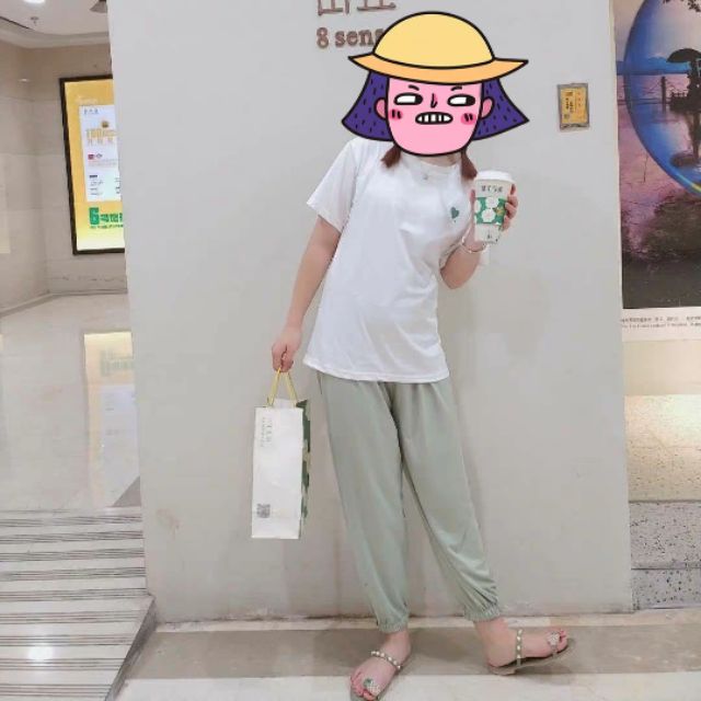 Set áo phông quần vải xanh có sẵn | BigBuy360 - bigbuy360.vn