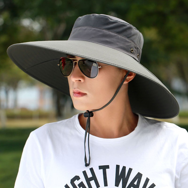 Nón Tai Bèo Vành Rộng Thoáng Khí Chống Nắng Thời Trang Mùa Hè Cho Nam
