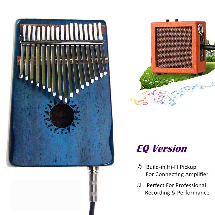 ĐÀN KALIMBA WALTER MÀU XANH 17 PHÍM WK-17BLEQ GIÁ RẺ ( CÓ EQ ) - HÀNG CÓ SẴN