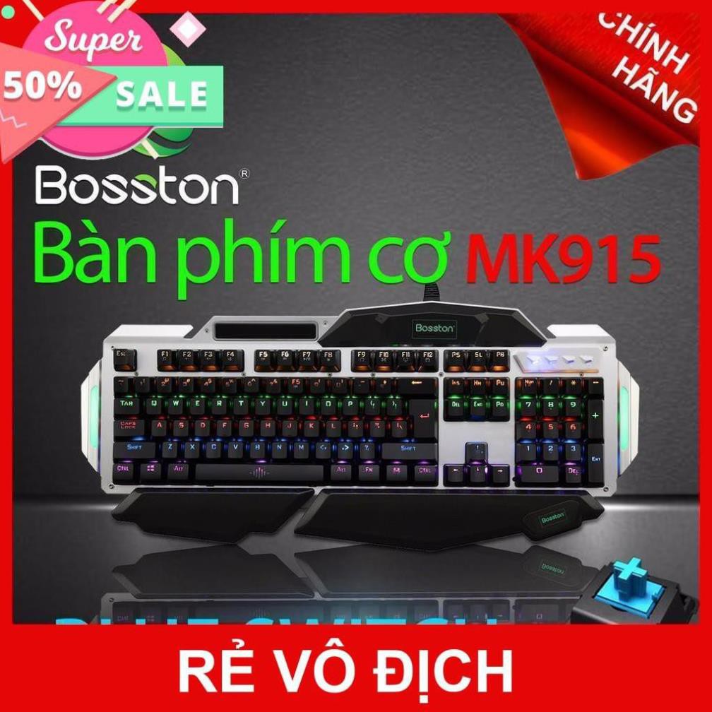 Bàn Phím Cơ Bosston MK915 Blue Switch -LED