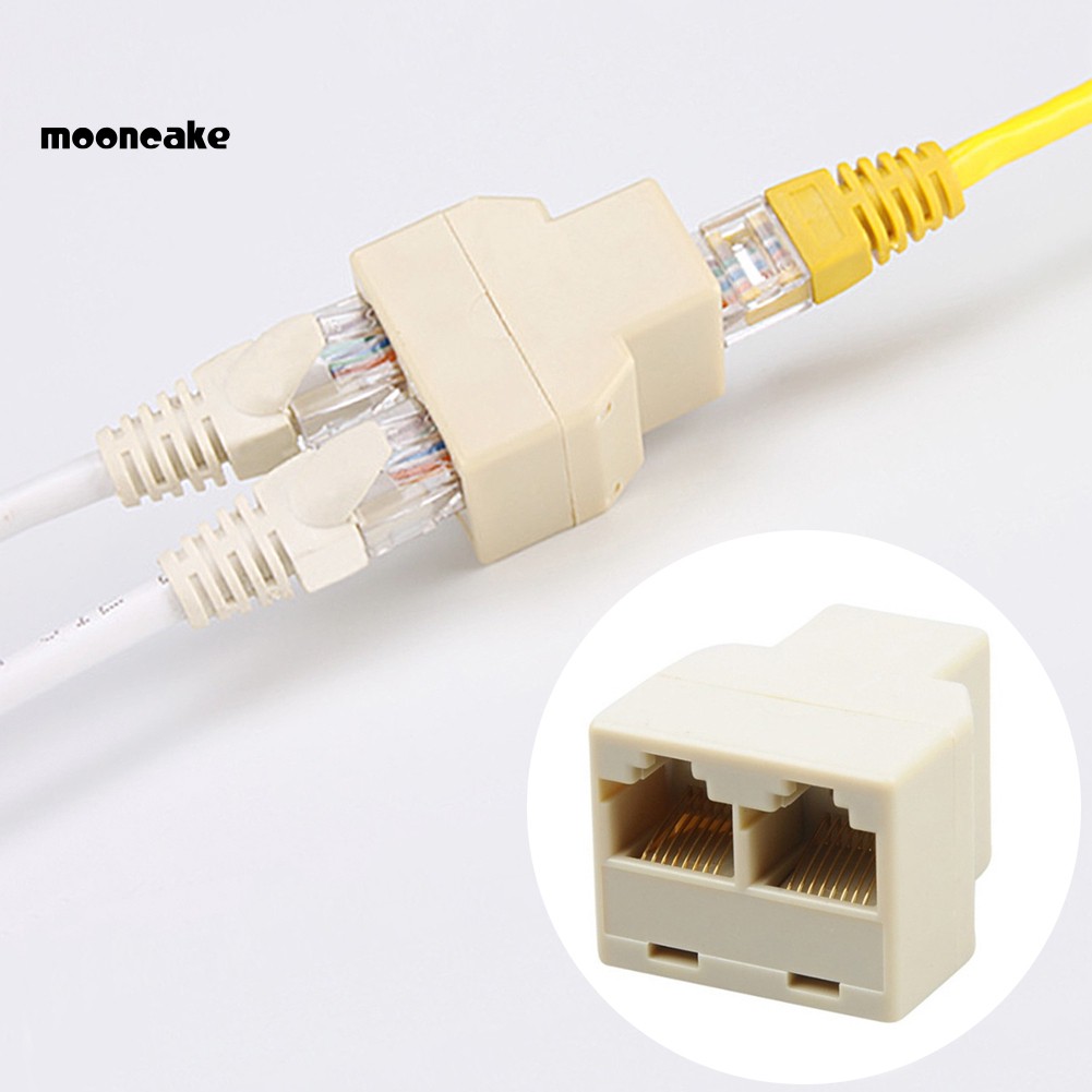 Bộ Chia Mạng Lan 1 Sang 2 Cat6 / 5 / 5e Rj45 Lan Ethernet