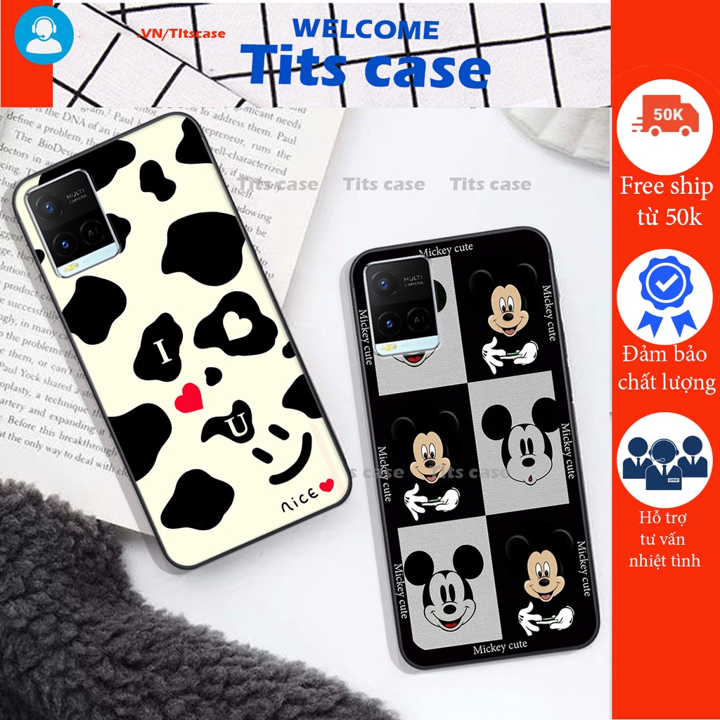 Ốp lưng Vivo Y21 / Y21S / Y33S in hình bò sữa, gấu be@r, cute cực  ĐỈNH -  cực CHẤT-  cực COOL