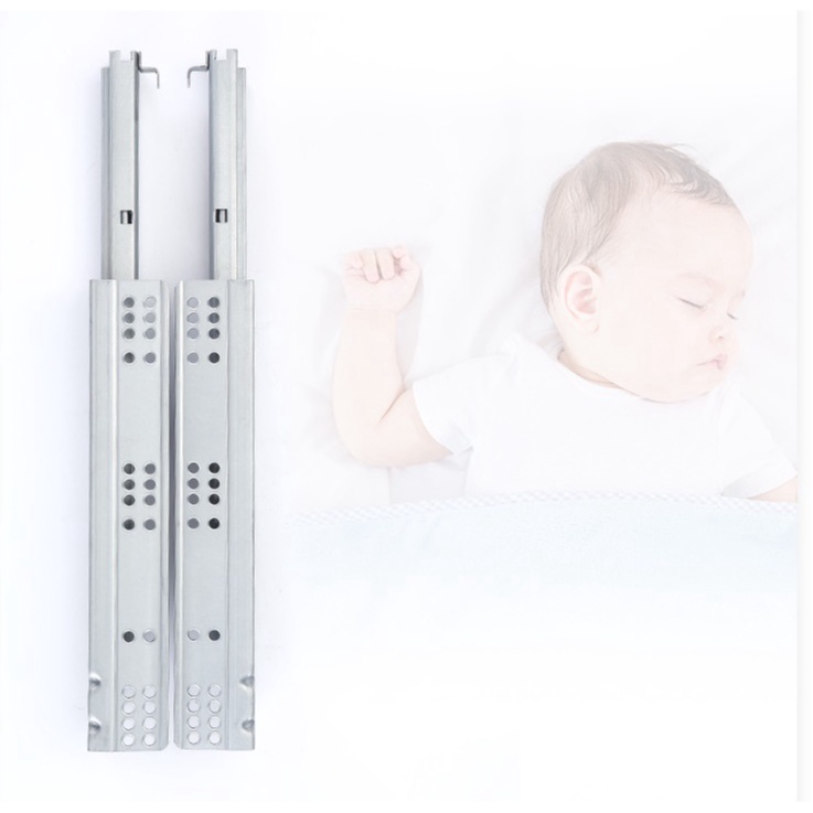 Ray âm mở 3/4 màu kẽm Thanh trượt Ray kéo Nguyên Việt cao cấp siêu bền