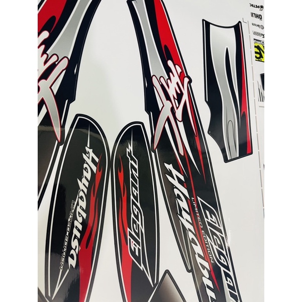 Tem rời Elegant Hayabusa đỏ đen