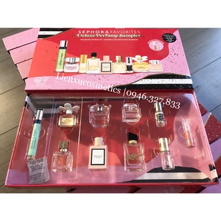 Set nước hoa nữ 9 deluxe sizes& 1 son bóng Sephora