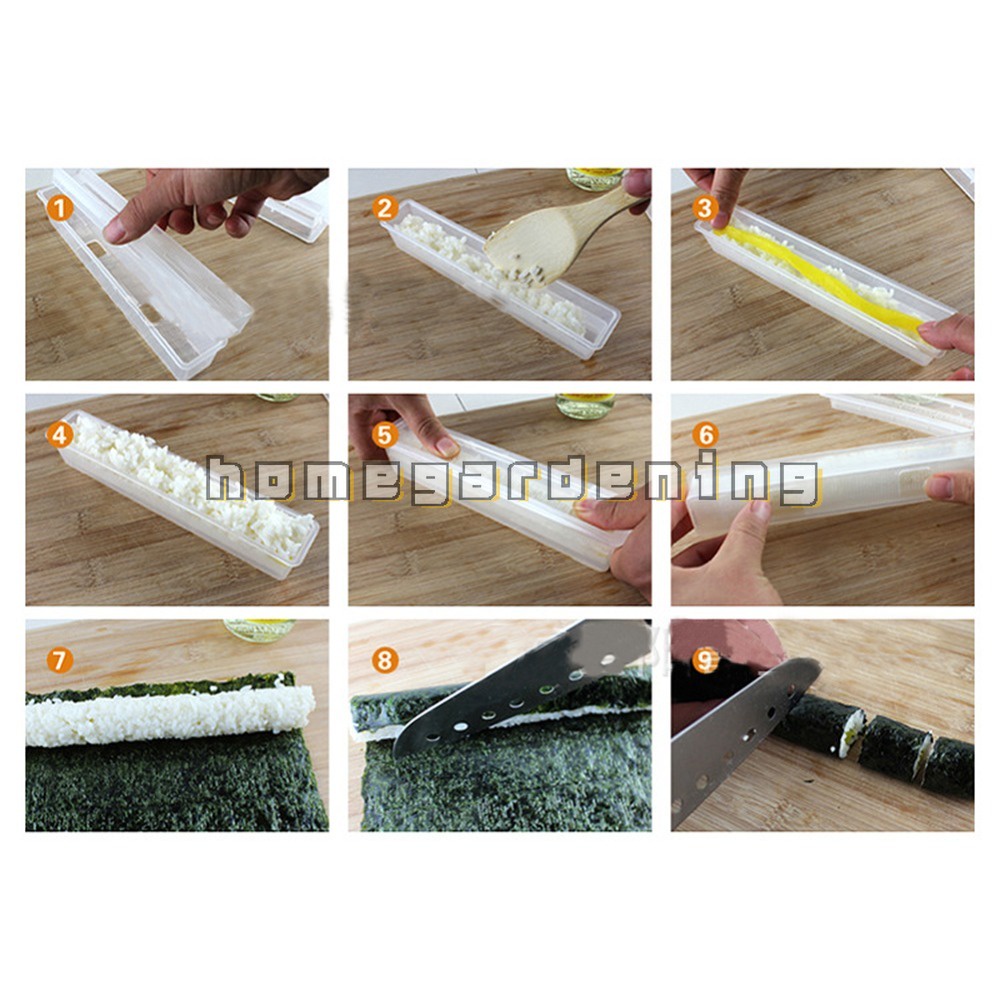 Bộ Khuôn Làm Sushi 6 Kiểu Dáng Phong Cách Nhật Bản
