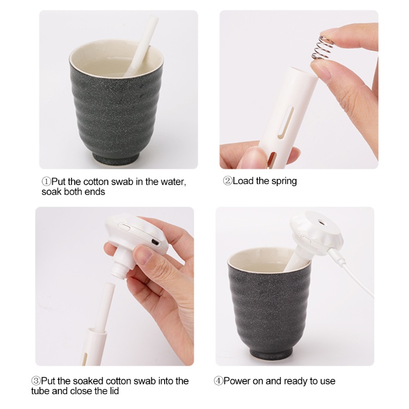 TAK Thanh phun sương siêu âm tạo ẩm mini cổng USB gồm lõi bông dài ngắn yên tĩnh cho phòng ngủ/văn phòng/du lịch