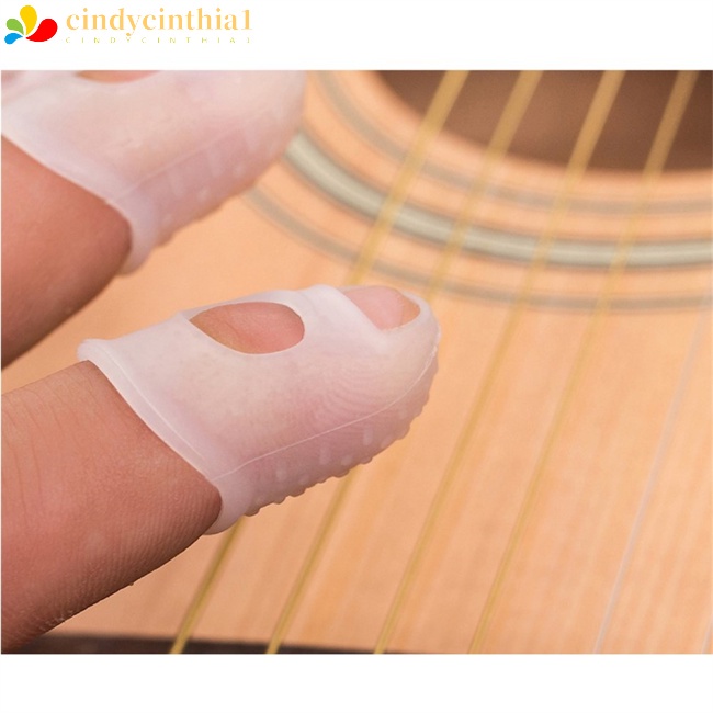 Bộ 5 Vỏ Bọc Ngón Tay Chống Trượt Giảm Đau Dùng Chơi Đàn Ukulele / Guitar Điện / Acoustic