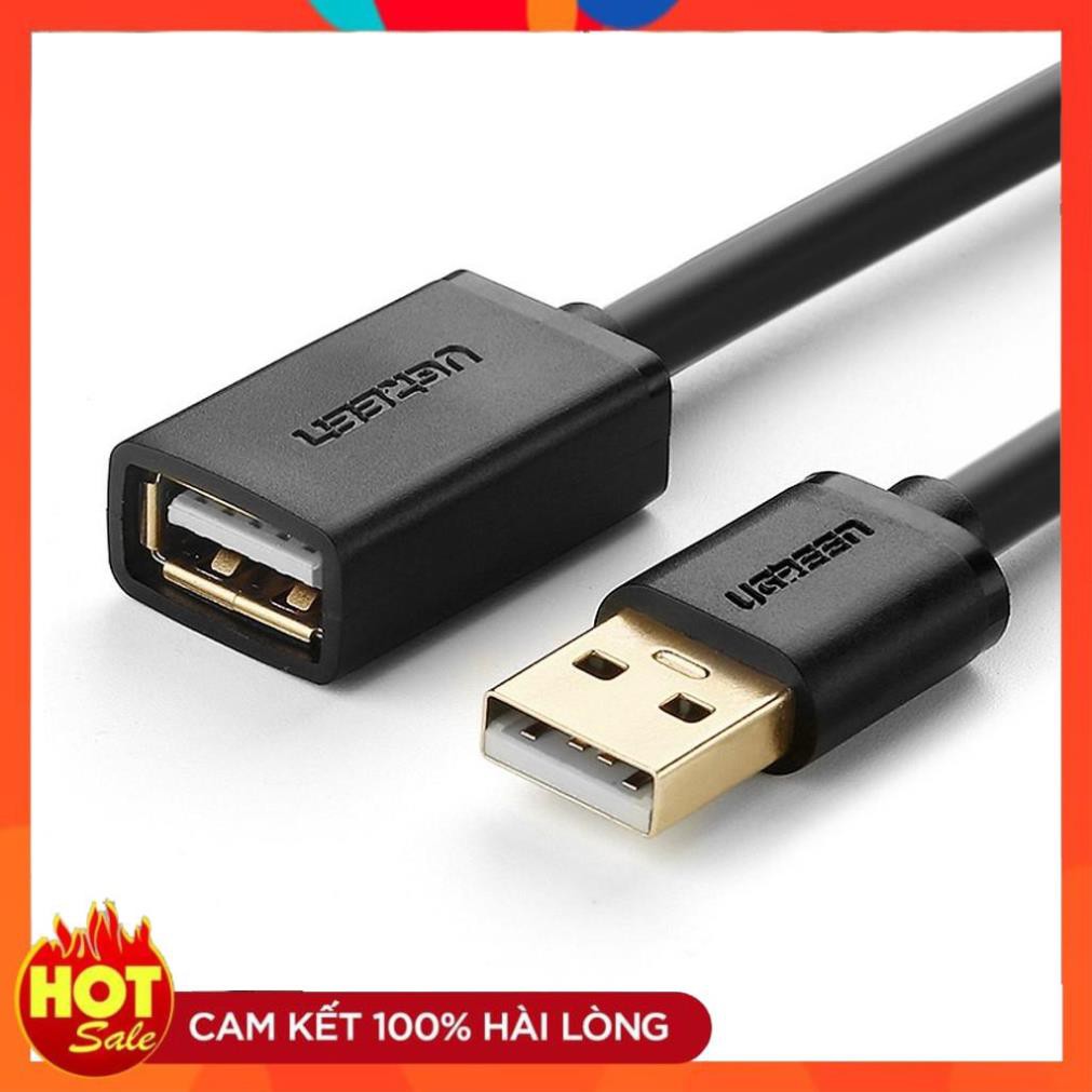 [Chính Hãng] Dây nối dài USB 2.0 (1 đầu đực, 1 đầu cái) dài 2m UGREEN US103 10316 - Bảo hành Chính Hãng