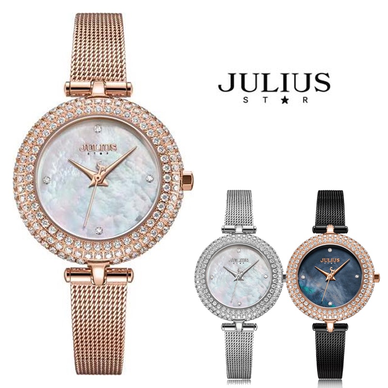 Julius star nữ đồng hồ đeo tay JS-041 kính sapphire [Julius Official]