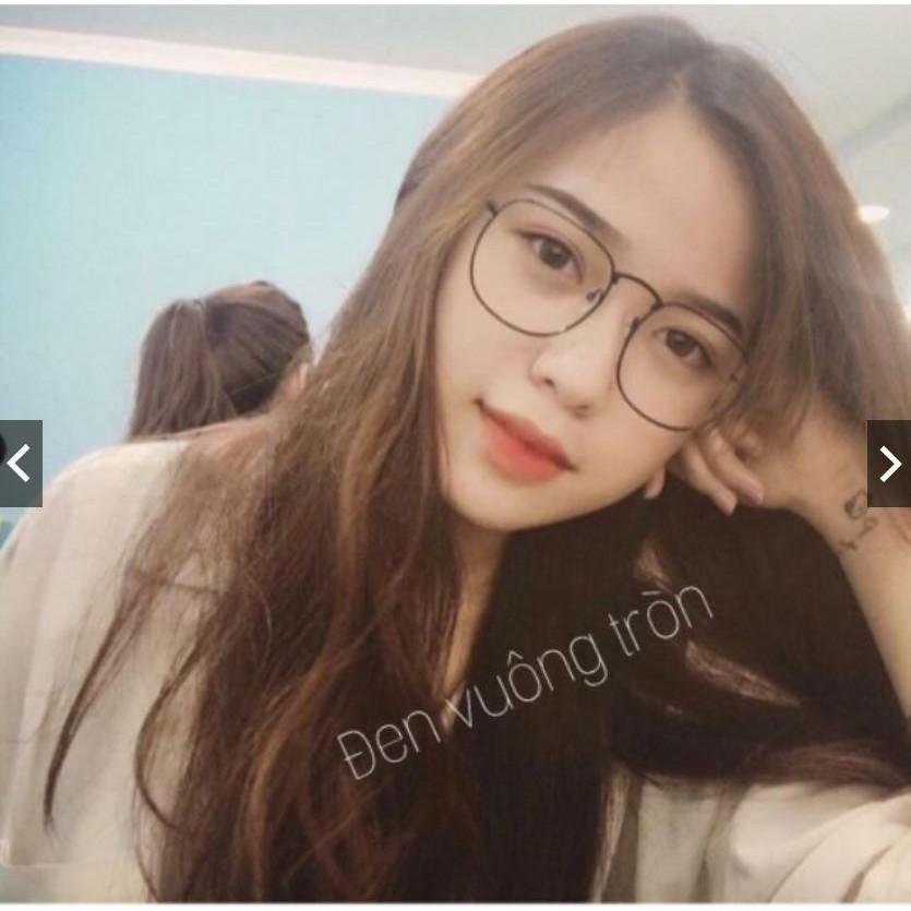 Kính Vuông tròn ngố ulzzang các màu không độ nobita