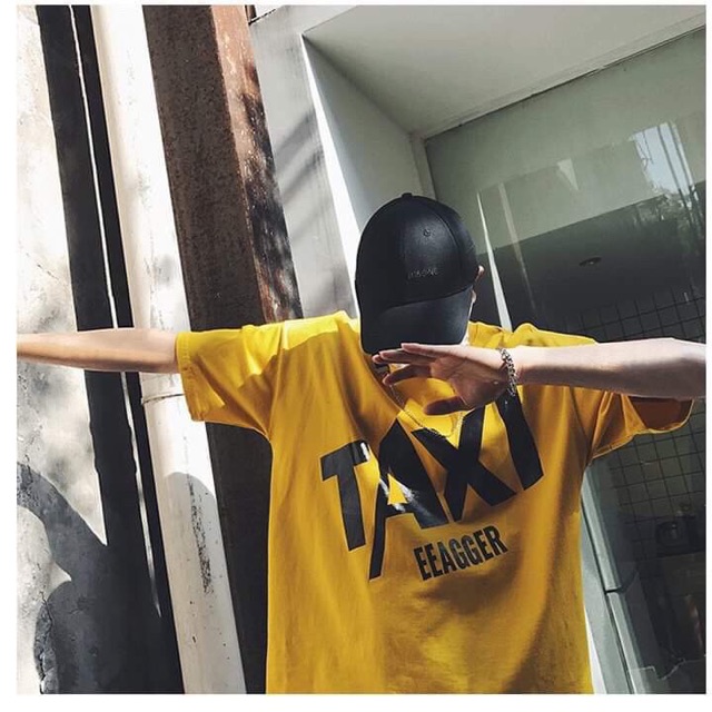 FREESHIP 50K - Áo Thun TAXI Tay Lỡ Unisex Nam Nữ, Form Rộng Dưới 70KG