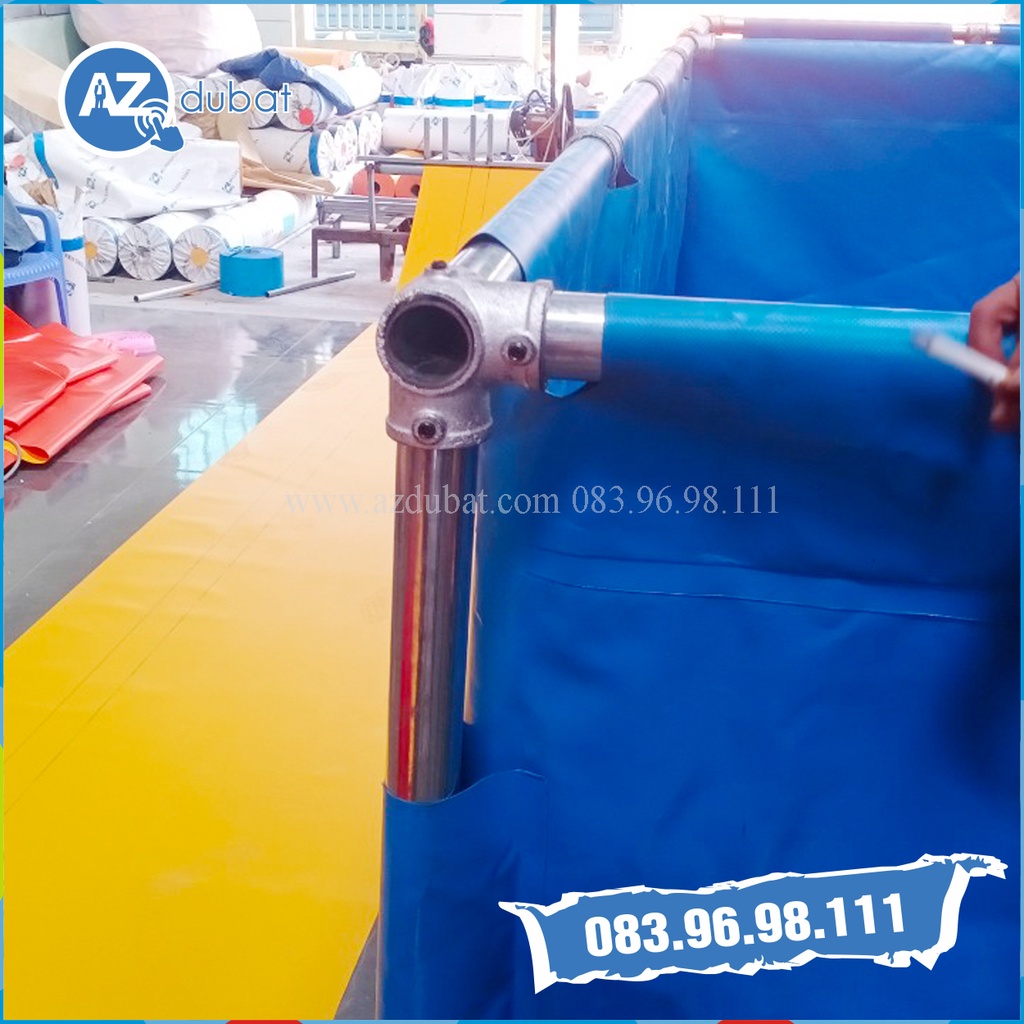 Bể bạt PVC nuôi cá koi khung 48