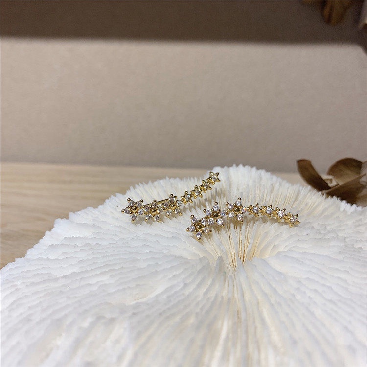 Bông Tai Ngôi Sao Năm Cánh Đính Đá Lấp Lánh