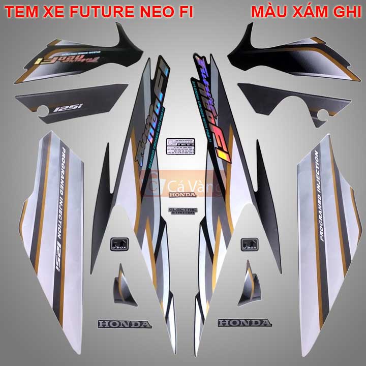 Tem xe máy Future Neo FI màu XÁM GHI, chất lượng như ZIN chính hãng