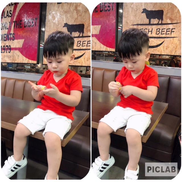 Áo cotton 100% siêu mịn mát cho bé