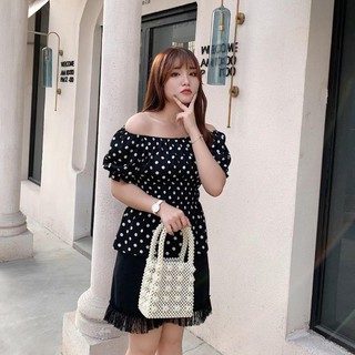Áo chấm bi cho người béo mập - ABEO083