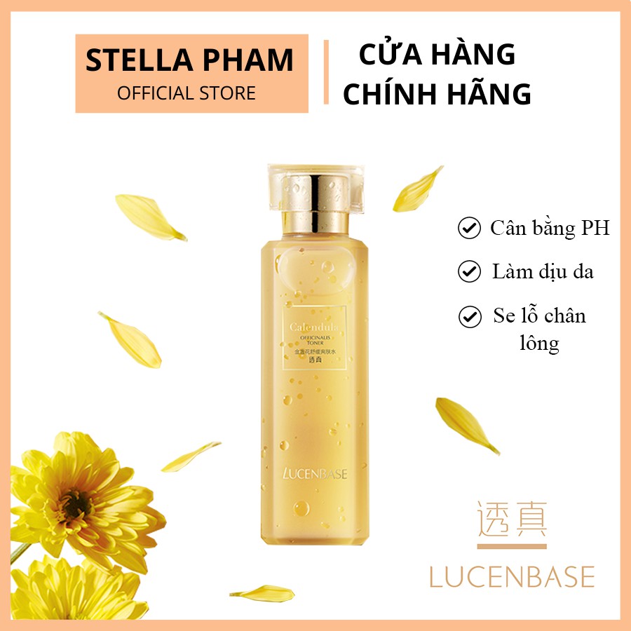 LUCENBASE | Toner Hoa Cúc Calendula Lucenbase Làm Dịu Da, Se Lỗ Chân Lông, Giảm Mụn, Cấp Ẩm 180ml