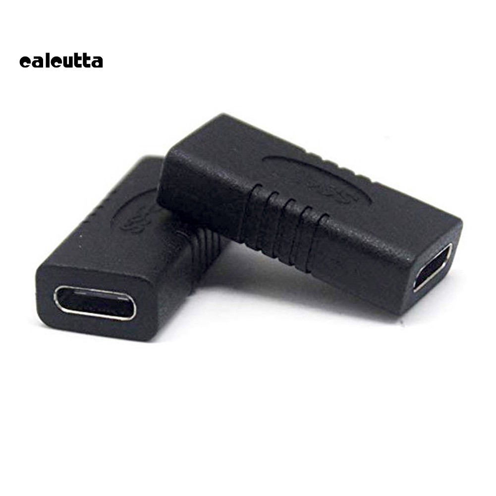 ✡COD✡USB 3.1 Type-C Female to Female Extension Connector Adapter for Laptop Phone