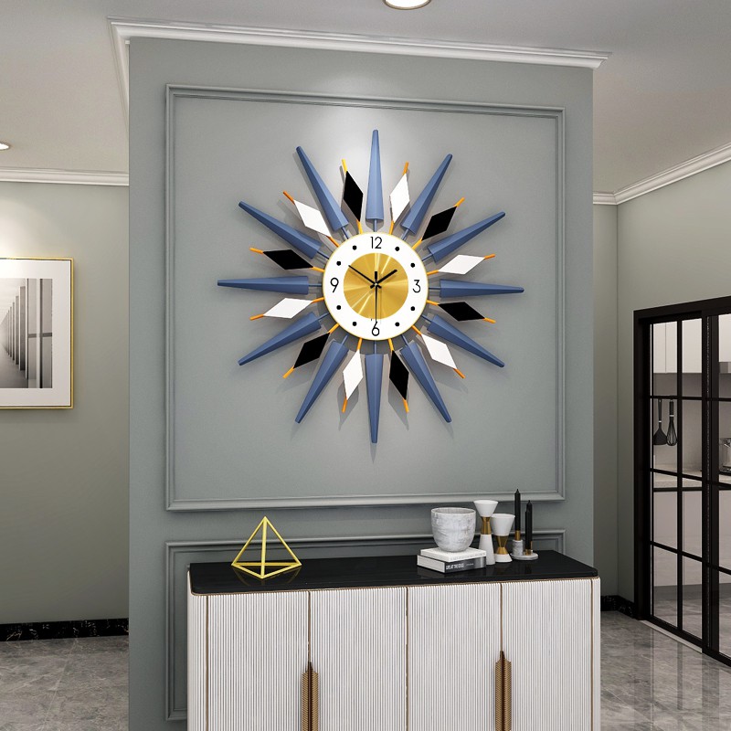 Đồng hồ treo  tường phòng khách💥 SHOP GIA DỤNG💥 đồng hồ trang trí nội thất đẹp