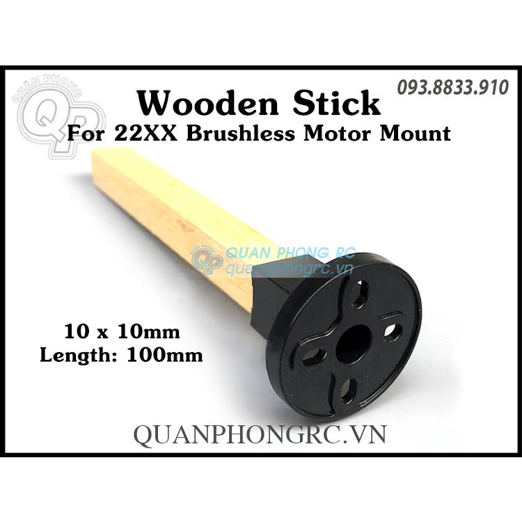Gỗ Đế Motor Wooden Stick For Motor Mount 22XX Series 10cm
