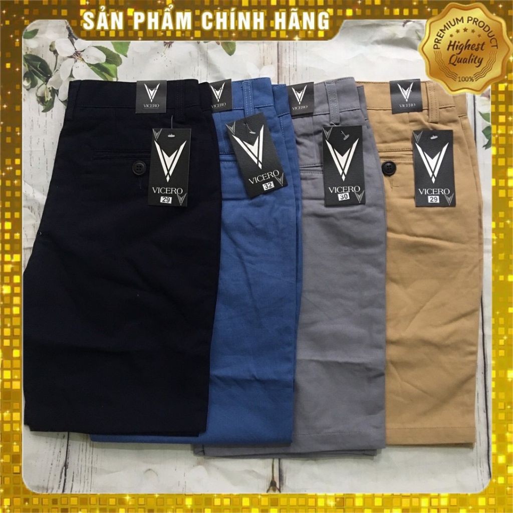Quần short khaki nam made in Việt Nam cotton mềm mát - VKK01