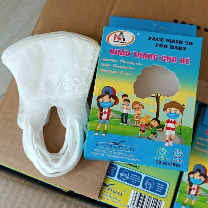 Khẩu trang 5D cho bé