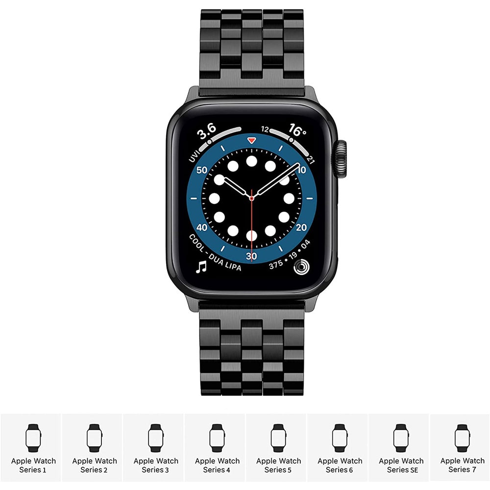 Dây Đeo Bằng Thép Không Gỉ Cho Đồng Hồ Apple Watch 7 6 SE 5 4 3 45mm 41mm 44mm 40mm 38mm 42mm