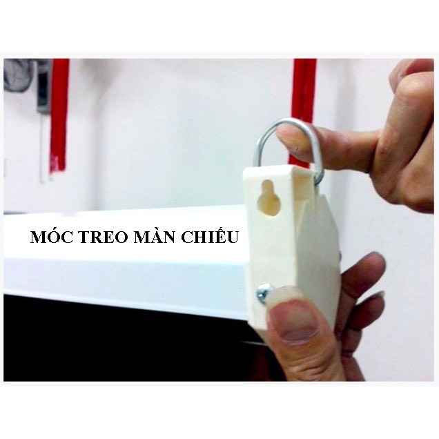 Màn chiếu treo tường kéo tay Beecube Regent 1m8 x 1m8