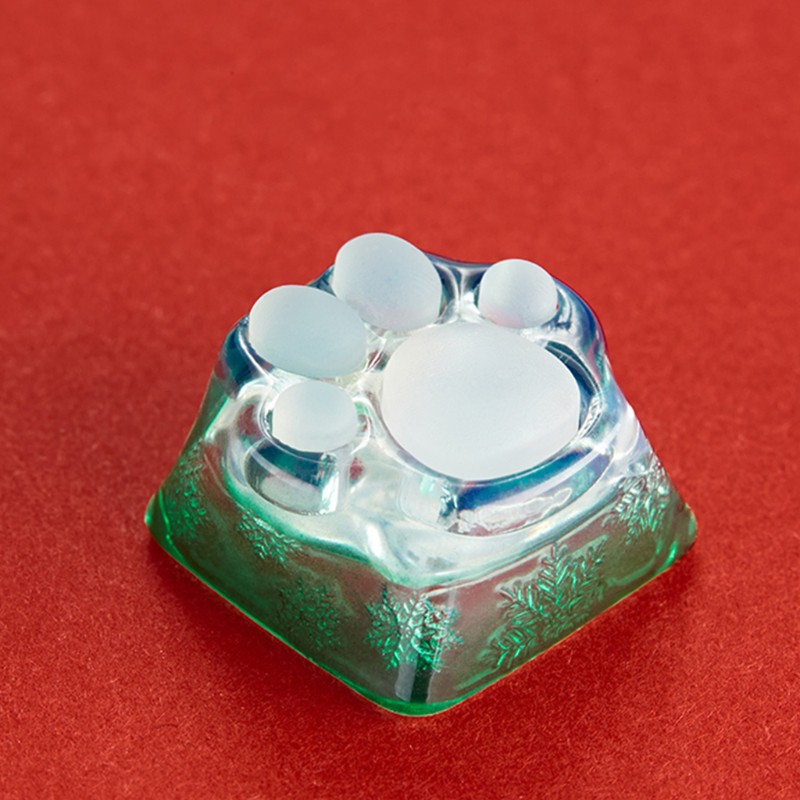 Nút bàn phím cơ bằng nhựa resin hình dấu chân mèo 3d nhiều màu cho Cherry MX Switches