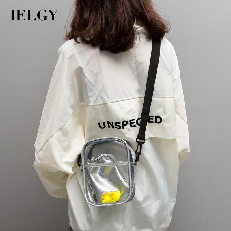 Ielgy Outing Túi Đeo Chéo Vai Bằng PVC Đa Chức Năng Hàn Quốc
