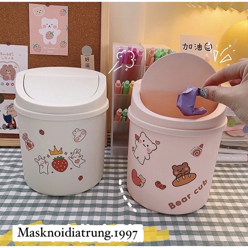Thùng Rác Mini ( Tặng Kèm Sticker )