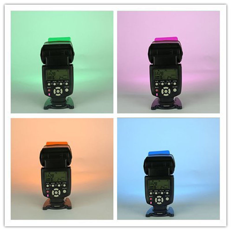 Bộ 20 Tấm Lọc Màu Cho Đèn Flash Godox Yongnuo Canon Nikon Pentax Camera DSLR