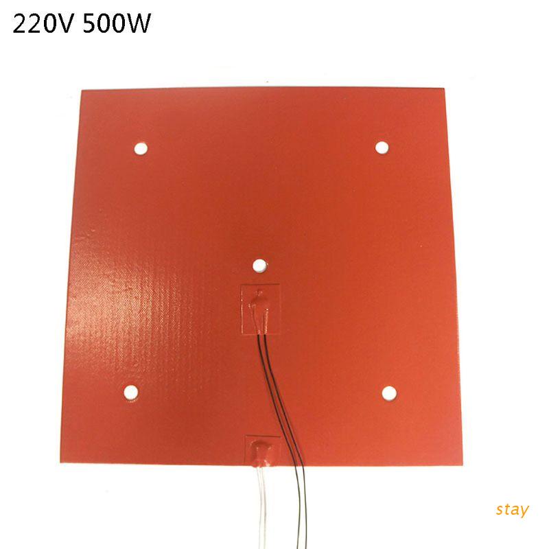 Đệm silicon sưởi ấm 235*235mm 220V 500W cho máy in 3D