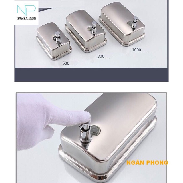 HỘP NƯỚC RỬA TAY - INOX 304