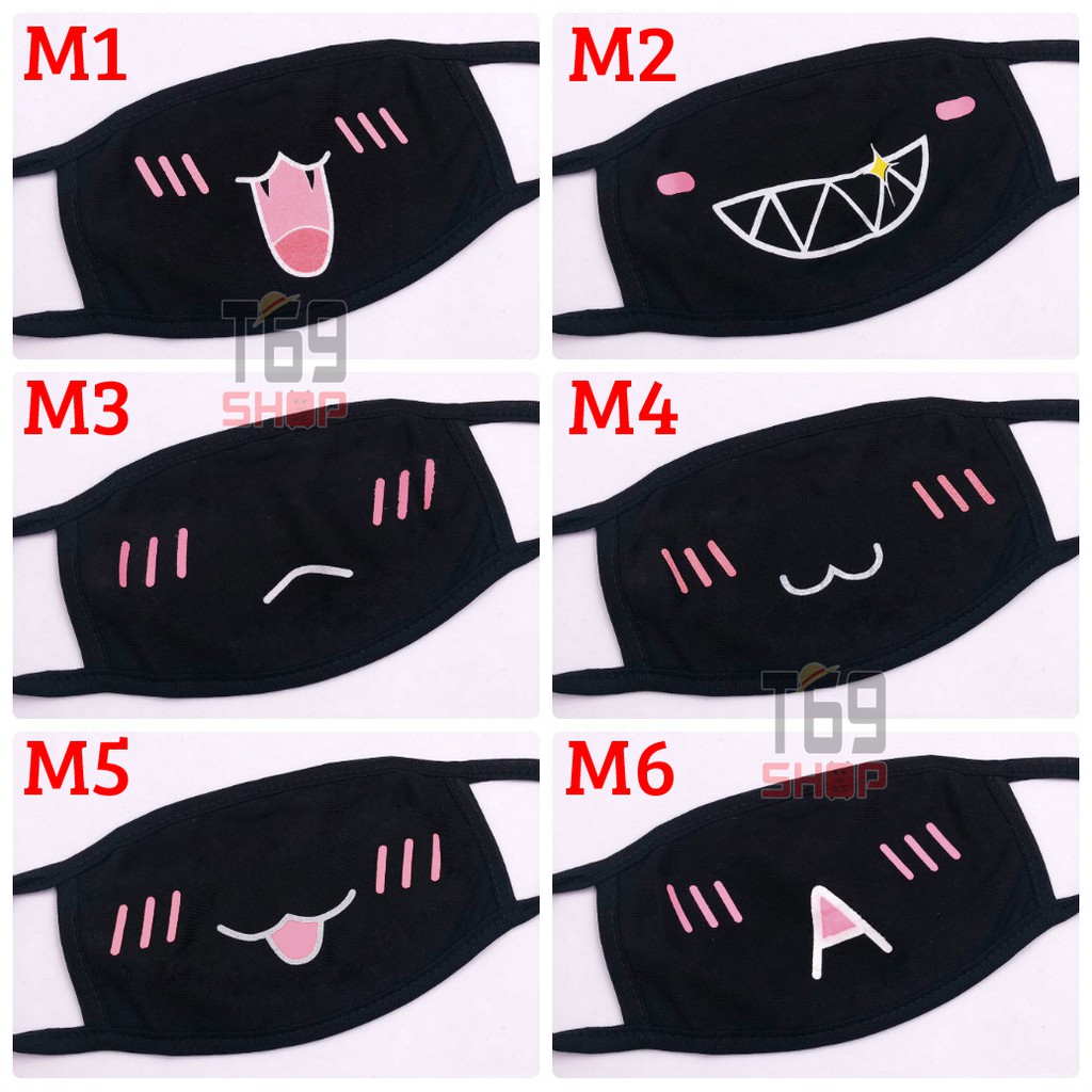 Khẩu trang đen Mochi nhiều mẫu | BigBuy360 - bigbuy360.vn