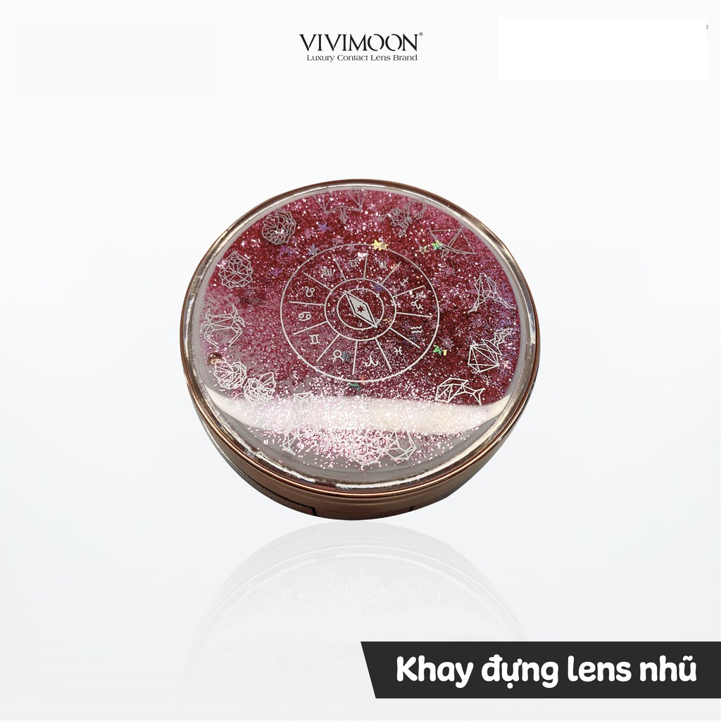 Khay đựng lens nhũ sang trọng Vivimoon