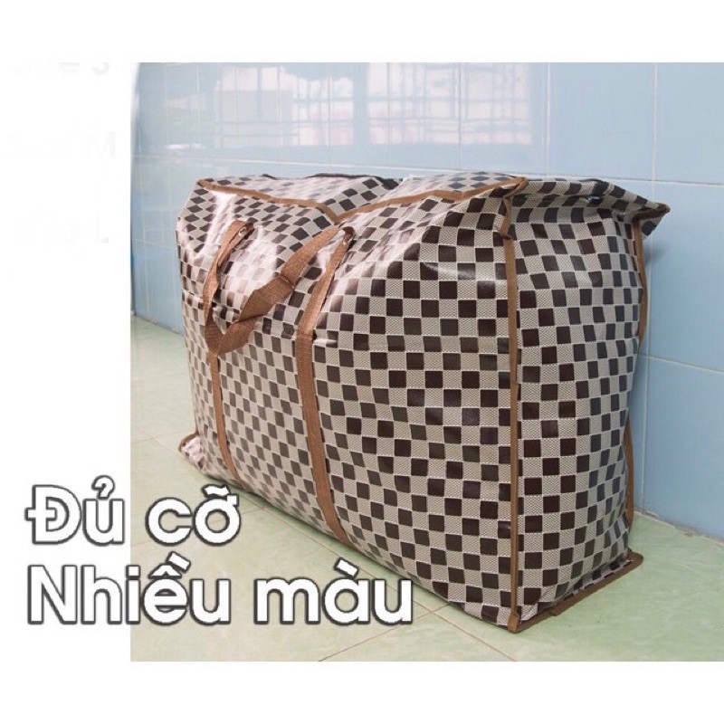 Túi bạt SIZE LỚN chống thấm đựng chăn, quần áo đa năng có khóa tiện lợi